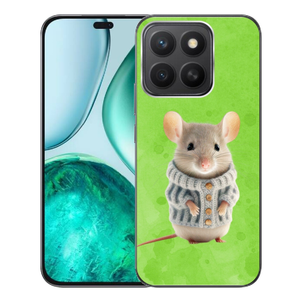 Gélový kryt mmCase na Honor X8c - myška vo svetri