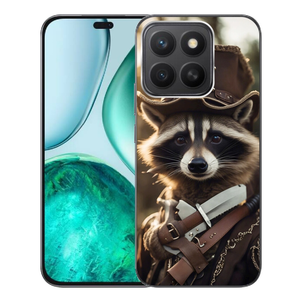Gélový kryt mmCase na Honor X8c - mýval v uniforme