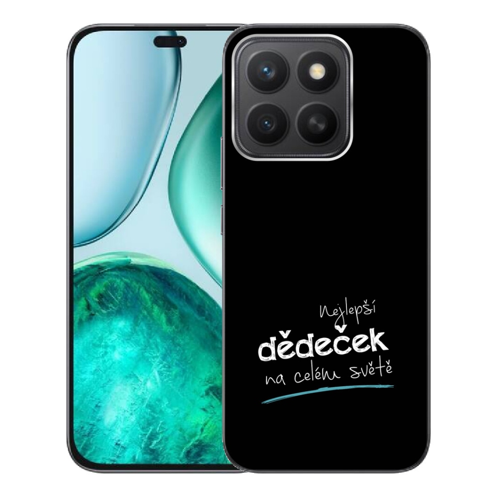 Gélový kryt mmCase na Honor X8c - najlepší dedko 3 čierne pozadie