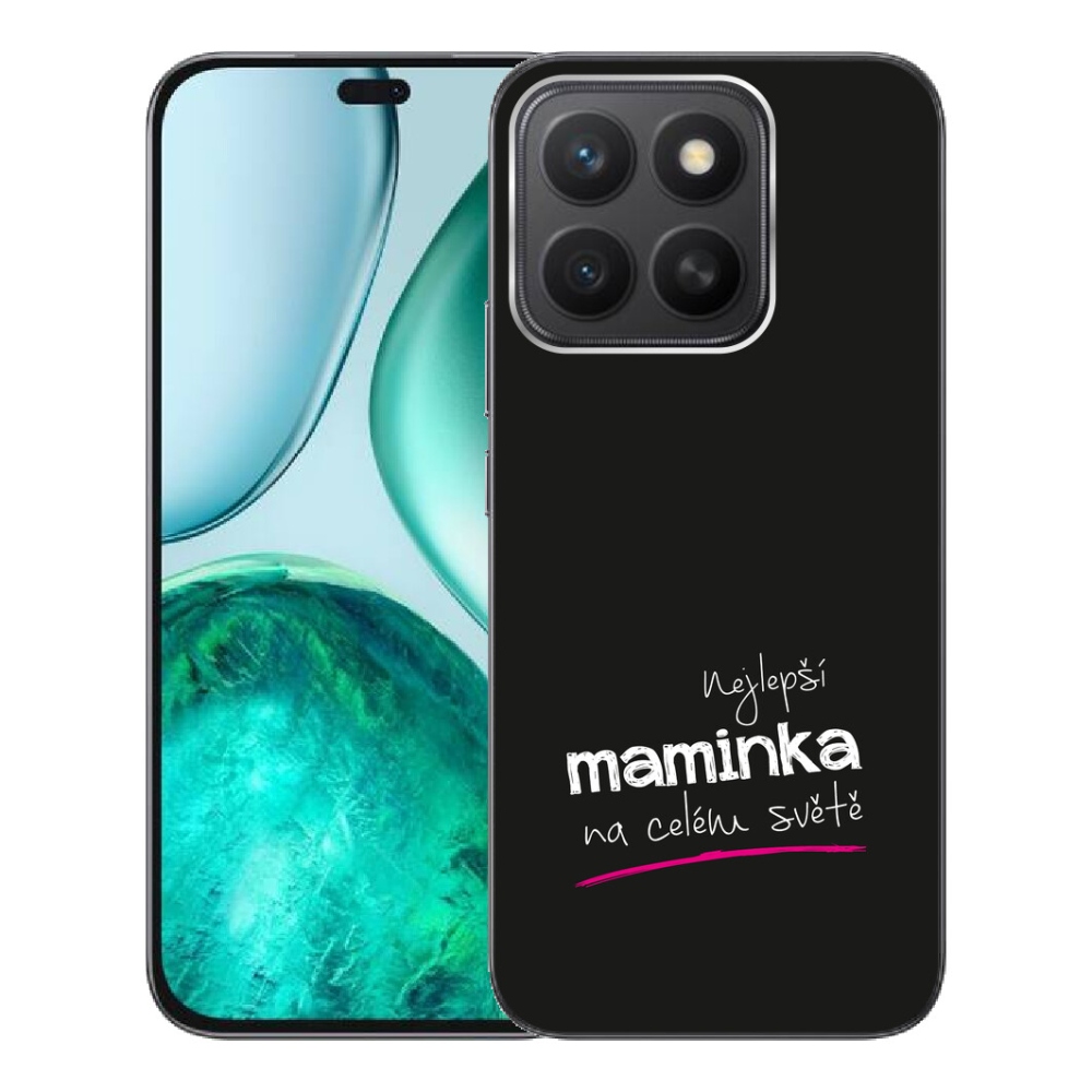 Gélový kryt mmCase na Honor X8c - najlepšia mamička 4 čierne pozadie