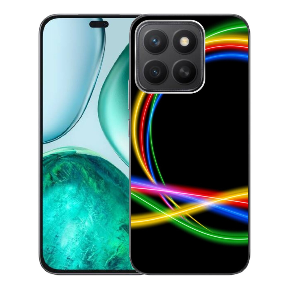 Gélový kryt mmCase na Honor X8c - neónové kruhy
