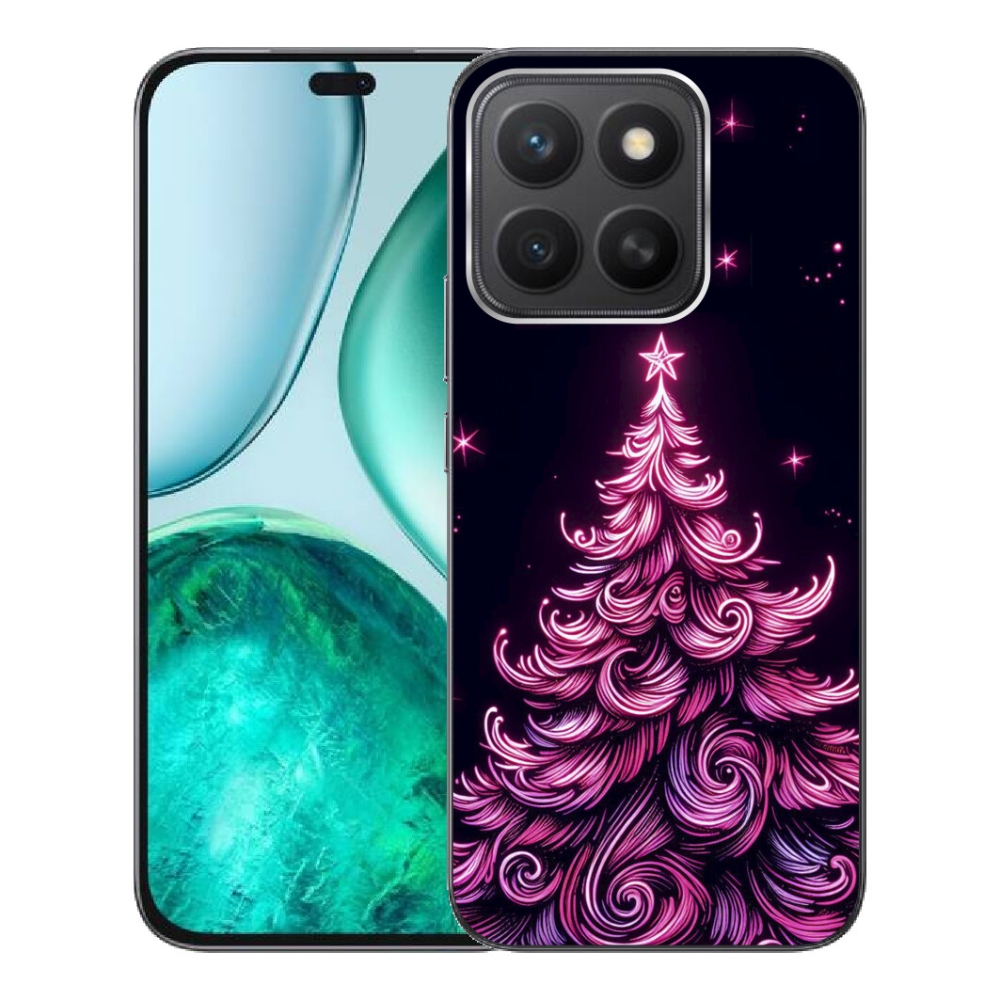 Gélový kryt mmCase na Honor X8c - neónový vianočný stromček 2