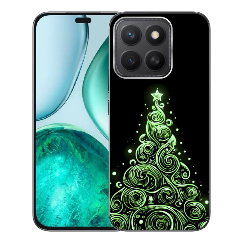 Gélový kryt mmCase na Honor X8c - neónový vianočný stromček 3
