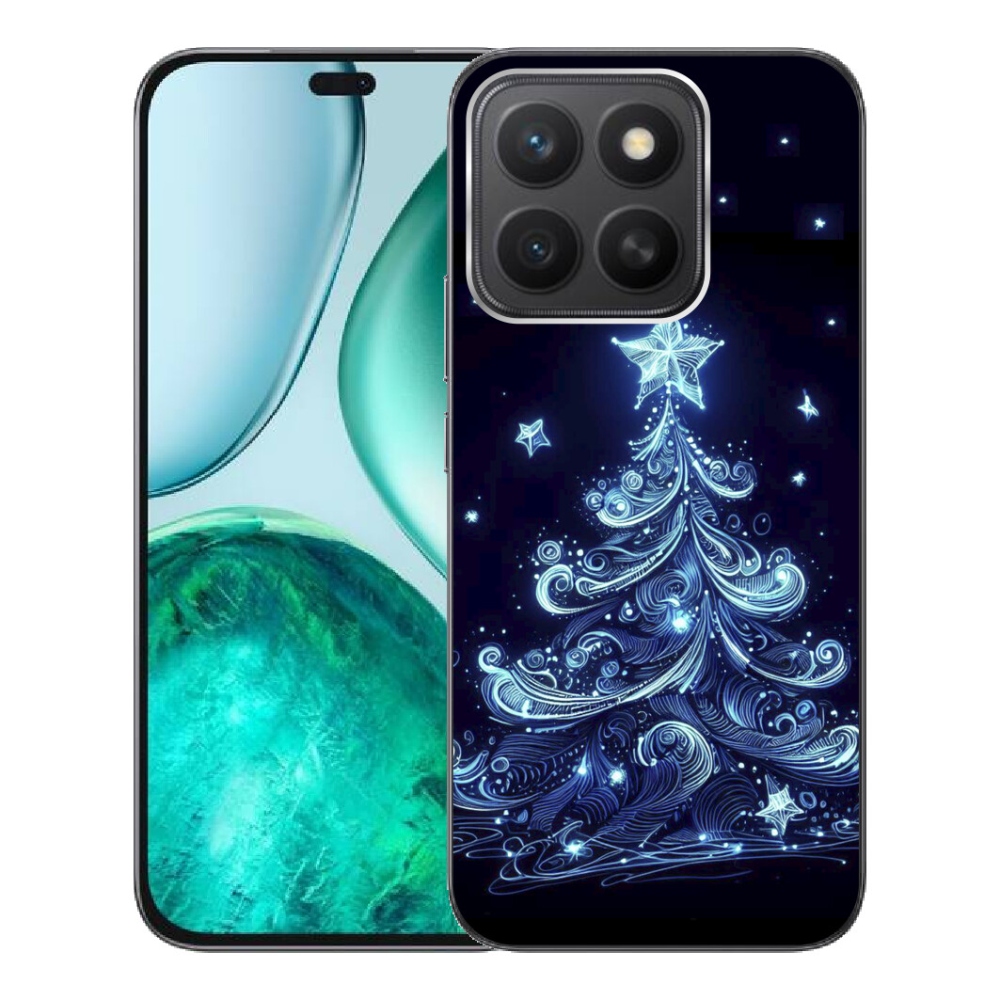 Gélový kryt mmCase na Honor X8c - neónový vianočný stromček 4