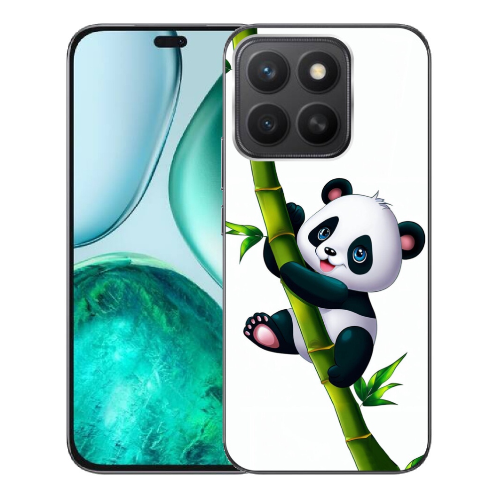 Gélový kryt mmCase na Honor X8c - panda na bambuse