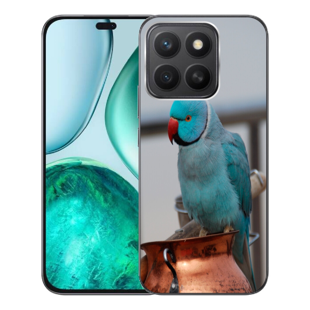 Gélový kryt mmCase na Honor X8c - papagáj alexander modrý