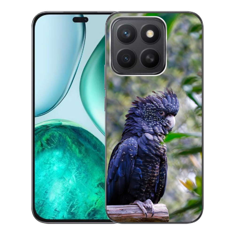 Gélový kryt mmCase na Honor X8c - papagáj kakadu čierny