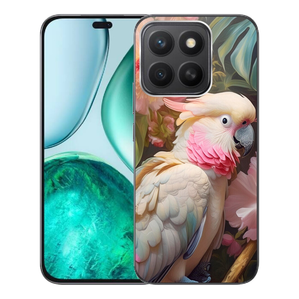 Gélový kryt mmCase na Honor X8c - papagáj kakadu ružový 2