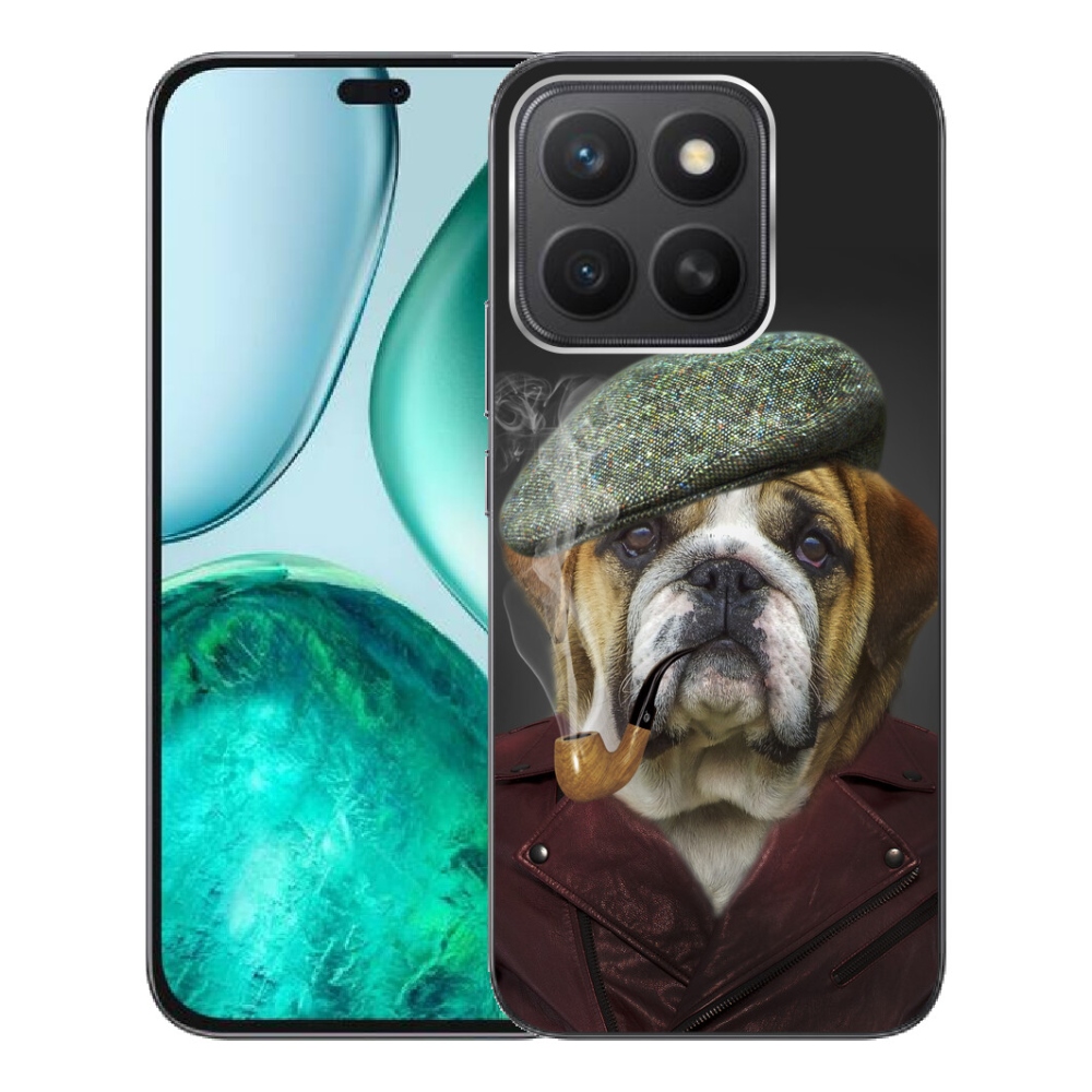 Gélový kryt mmCase na Honor X8c - pes s fajkou