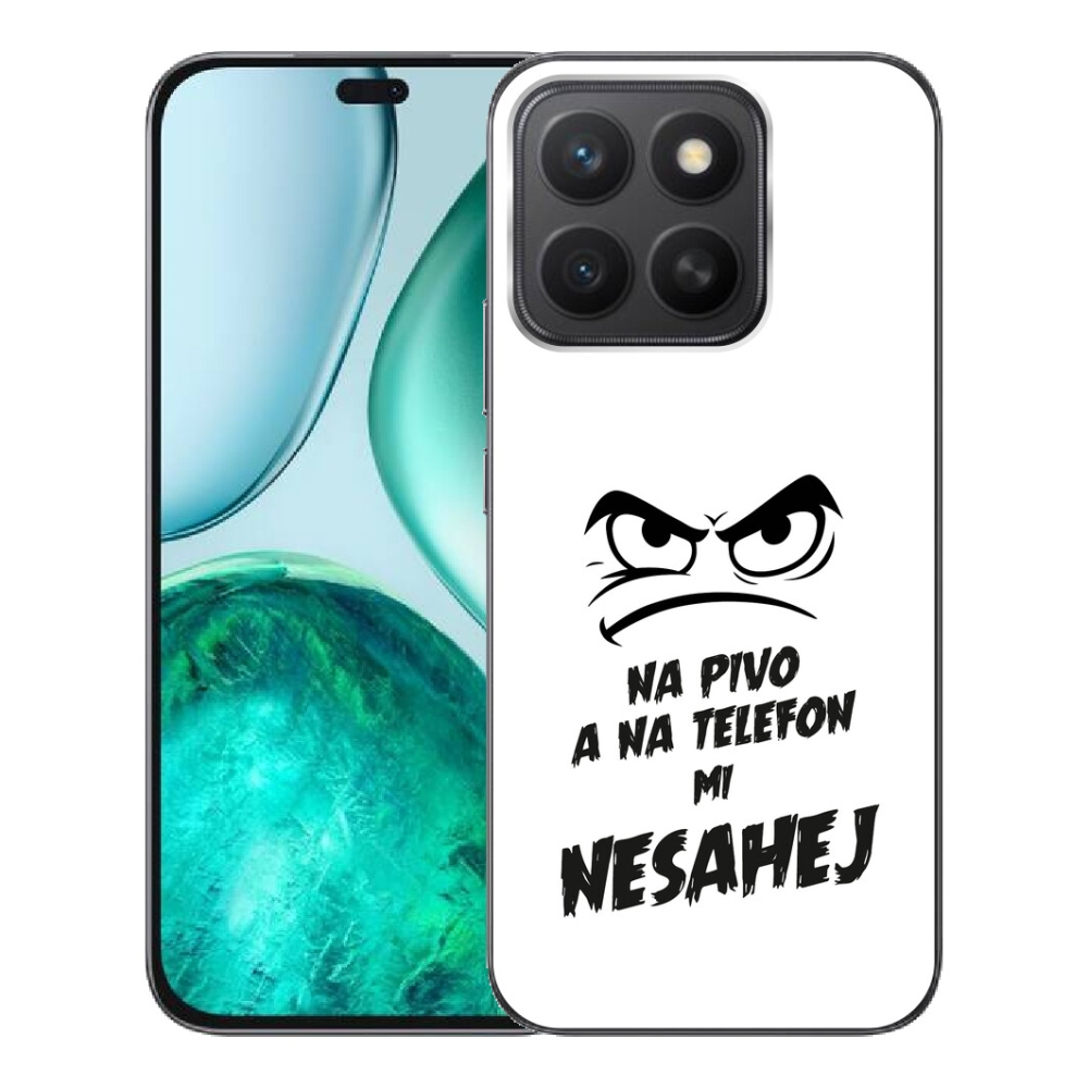 Gélový kryt mmCase na Honor X8c - pivný motív 2 biele pozadie