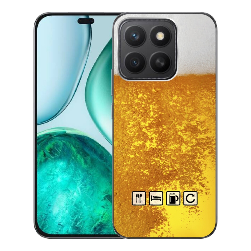 Gélový kryt mmCase na Honor X8c - pivný motív 3