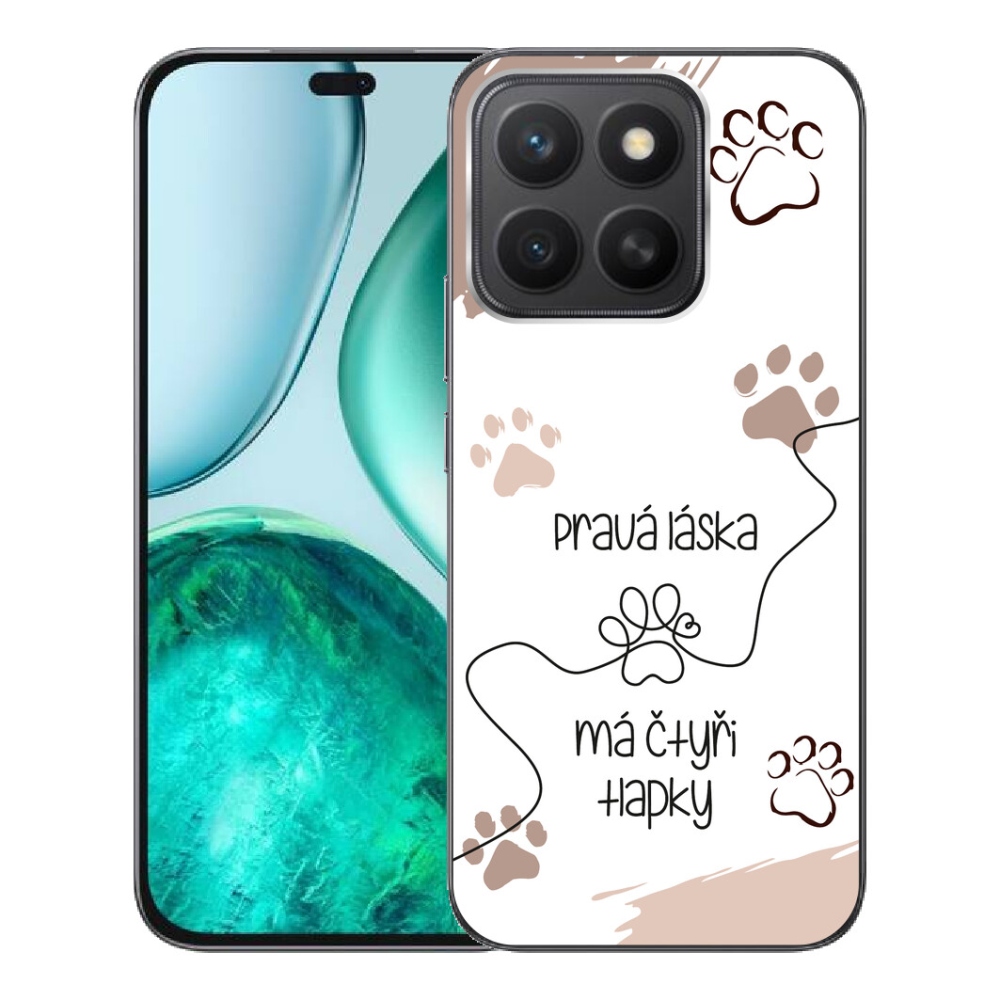 Gélový kryt mmCase na Honor X8c - psí motív 1 biele pozadie