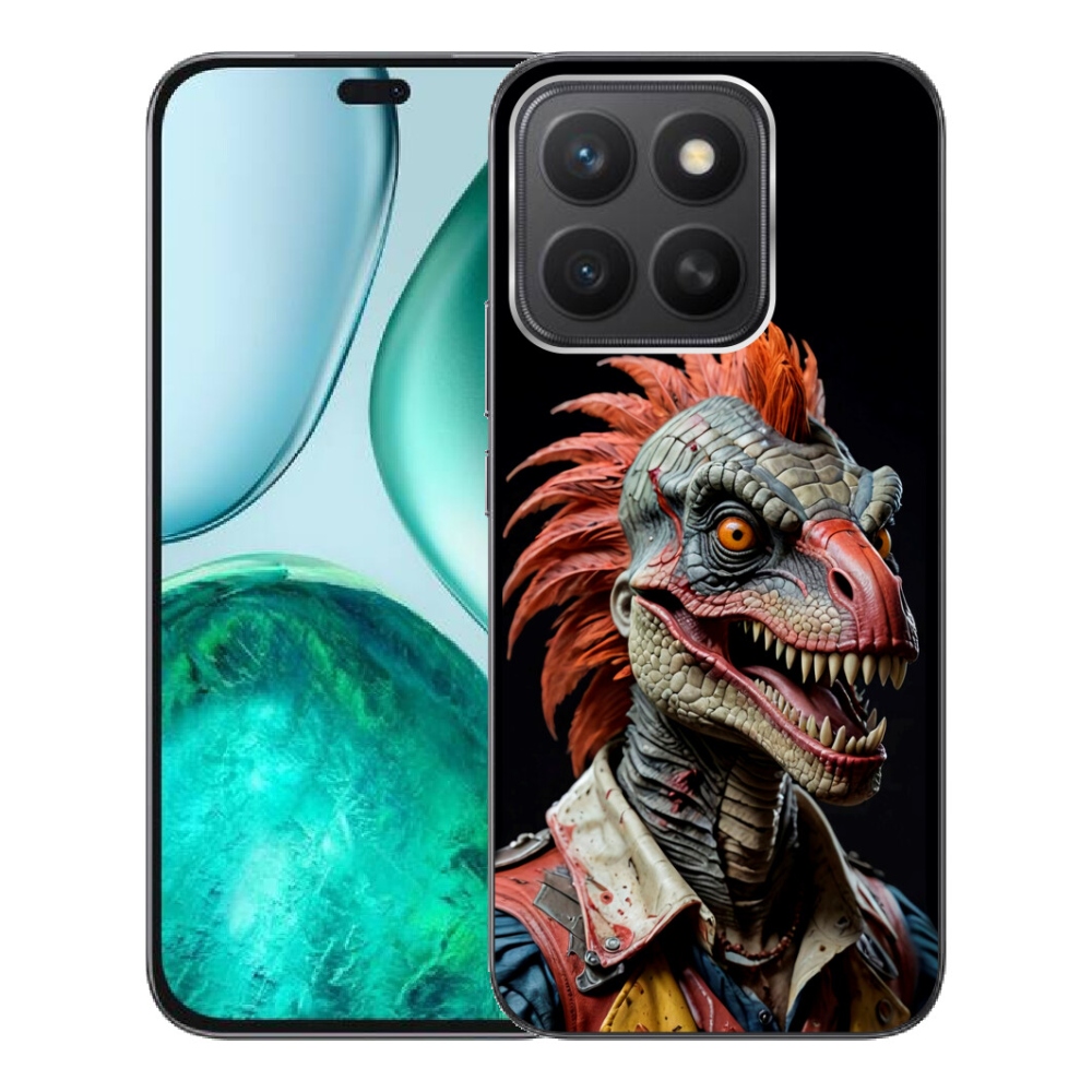 Gélový kryt mmCase na Honor X8c - punk dinosaurus