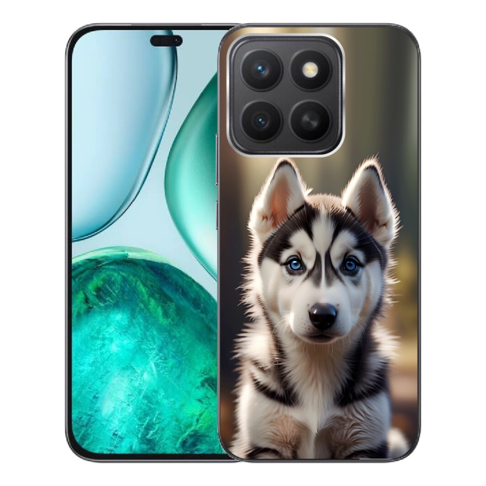 Gélový kryt mmCase na Honor X8c - roztomilý sibírsky husky