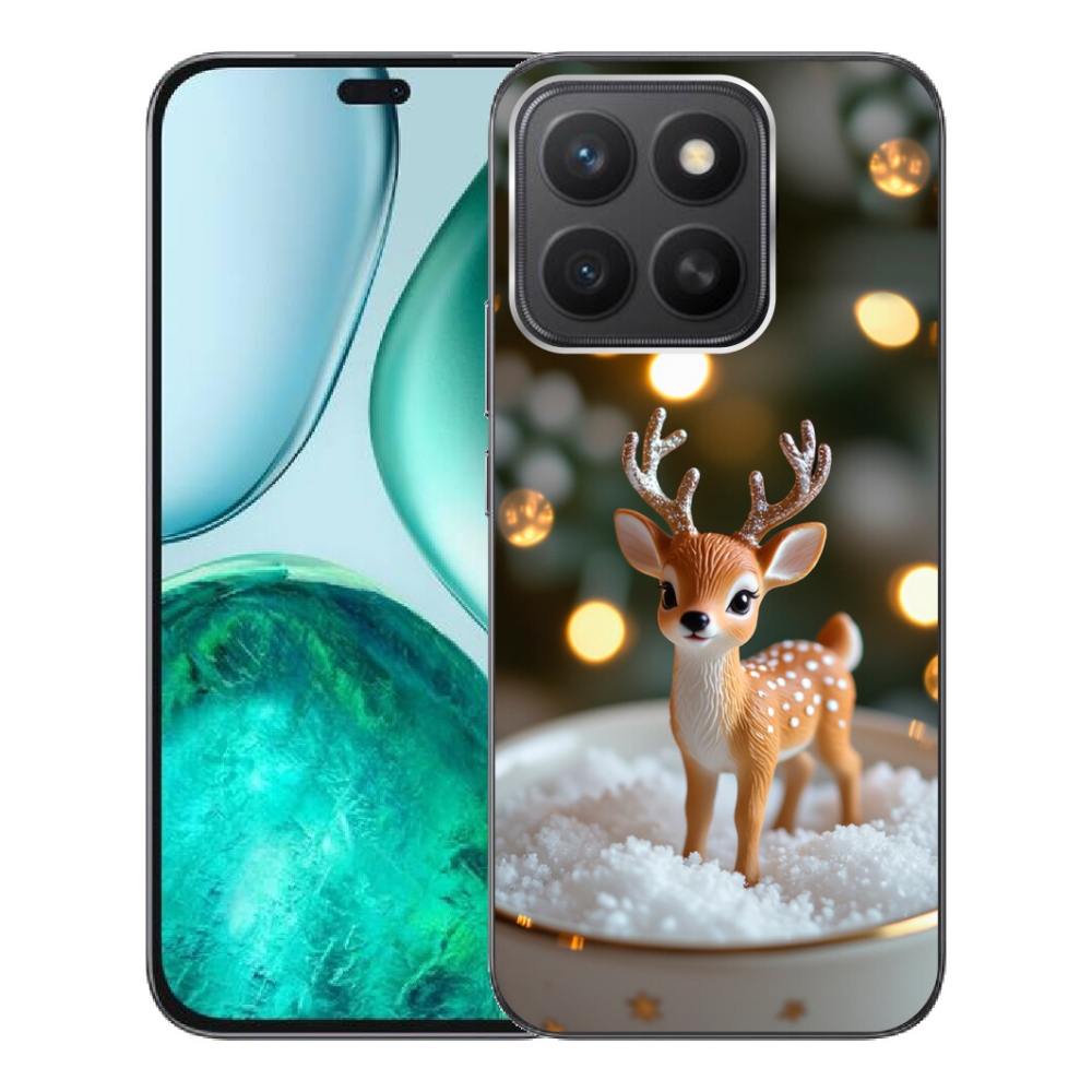 Gélový kryt mmCase na Honor X8c - roztomilý vianočný jeleň