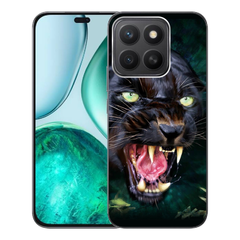 Gélový kryt mmCase na Honor X8c - rozzúrený čierny panter