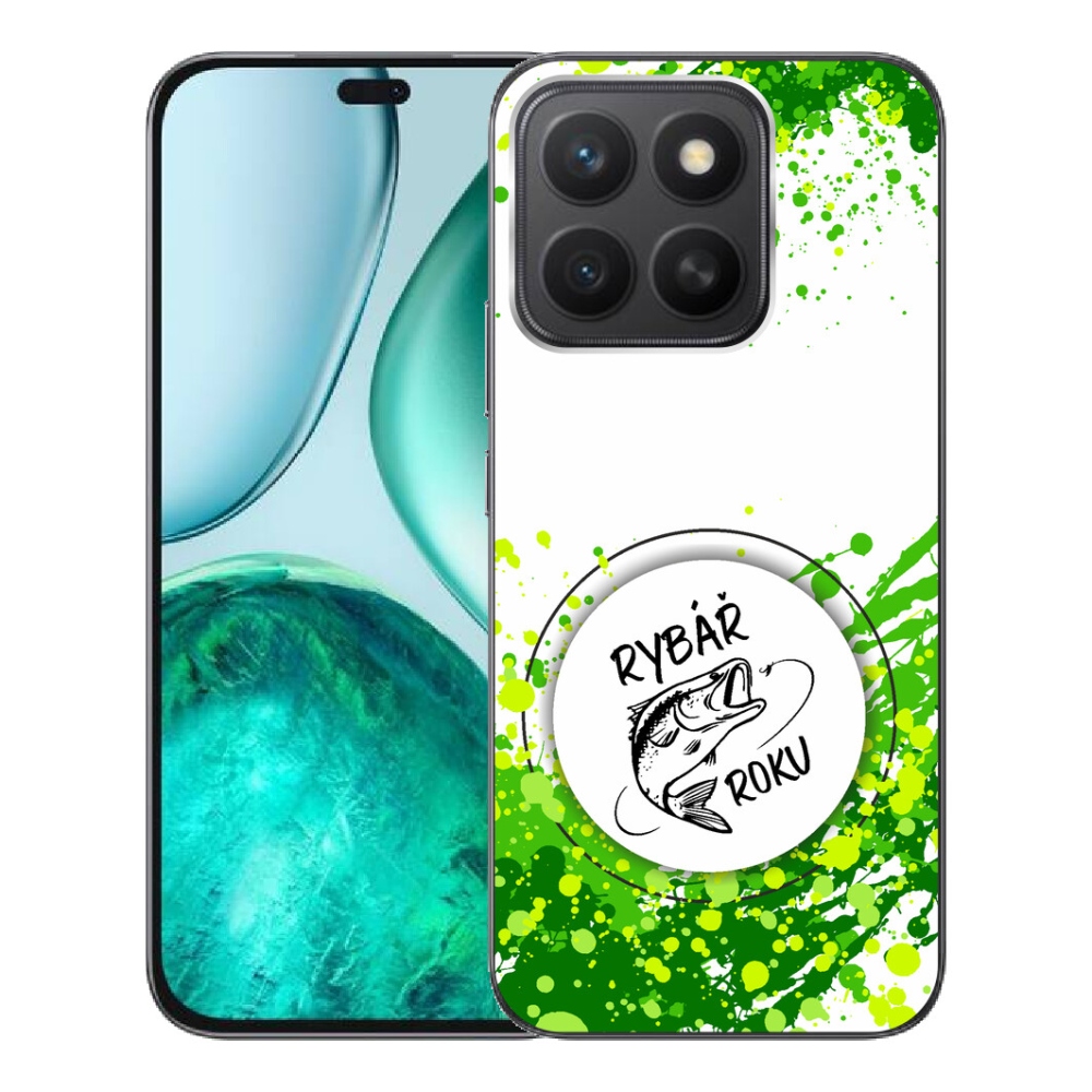 Gélový kryt mmCase na Honor X8c - rybár roku biele pozadie
