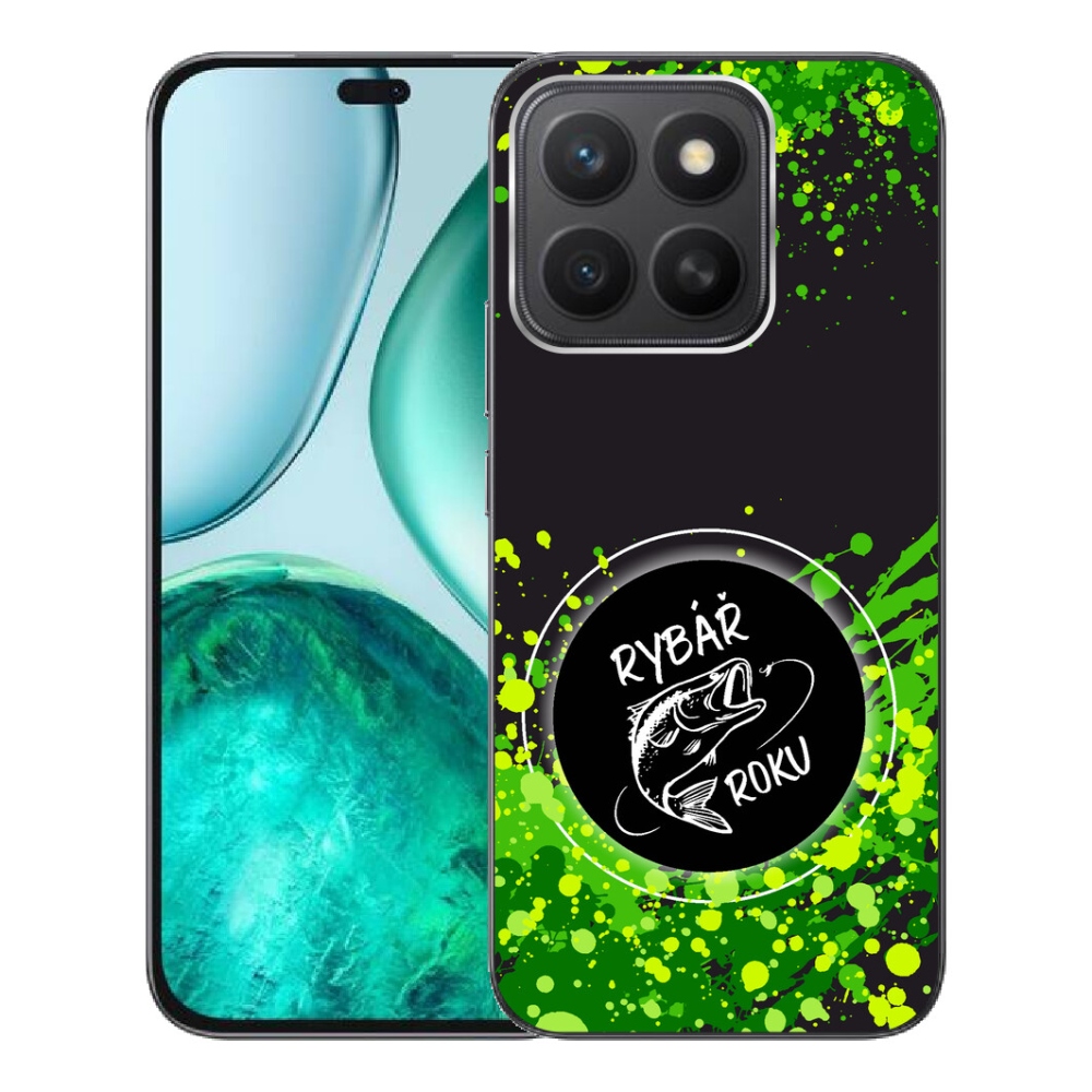 Gélový kryt mmCase na Honor X8c - rybár roku čierne pozadie