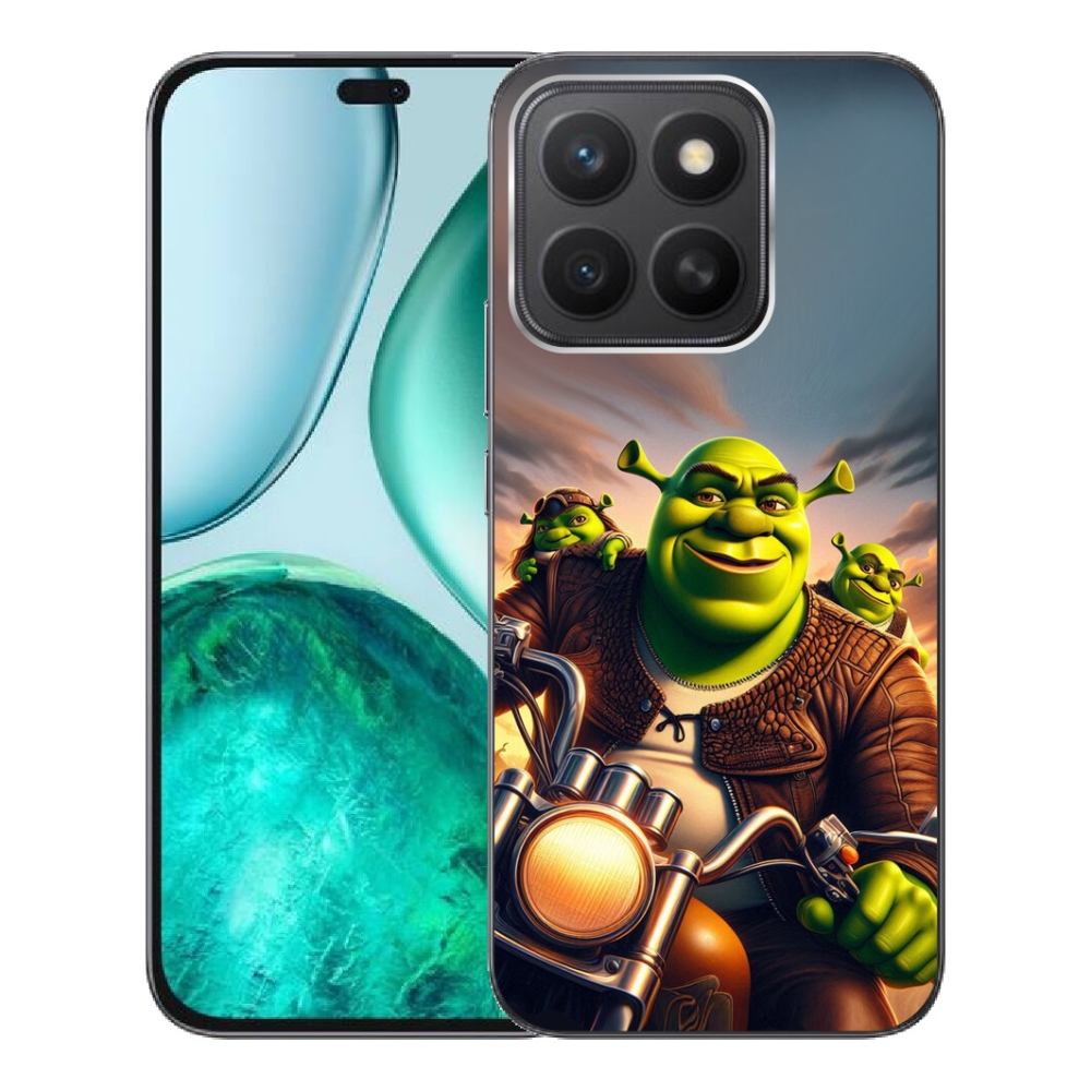 Gélový kryt mmCase na Honor X8c - shrek na motorke