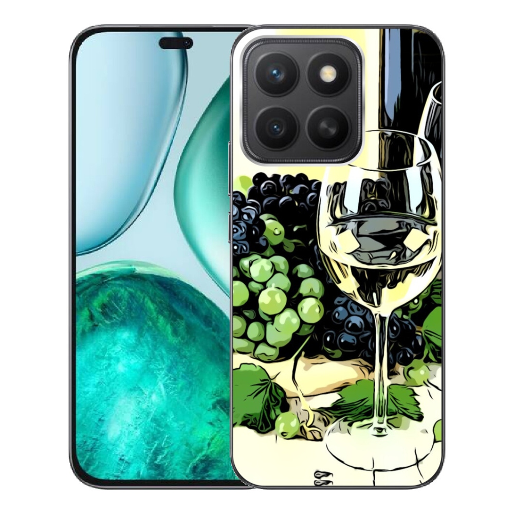 Gélový kryt mmCase na Honor X8c - pohár vína