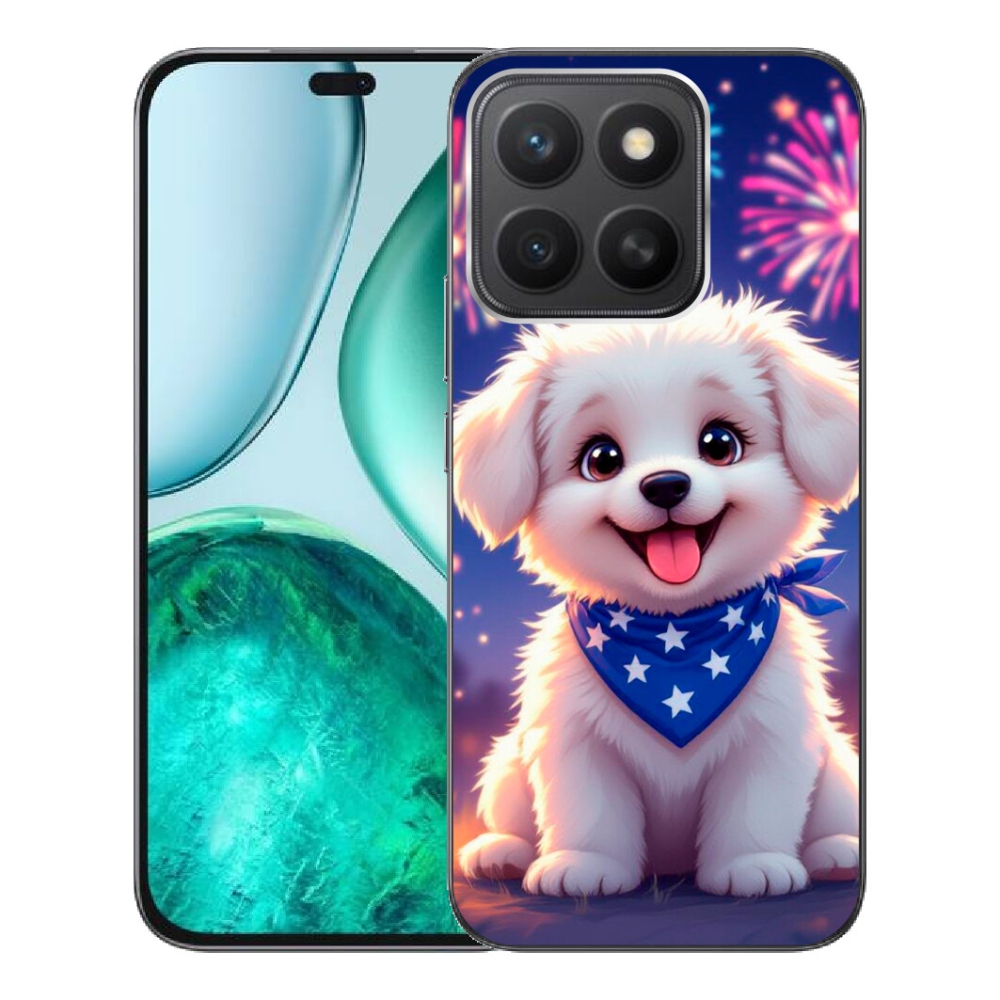 Gélový kryt mmCase na Honor X8c - slávnostné šteňa