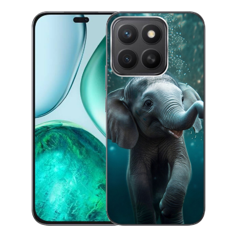 Gélový kryt mmCase na Honor X8c - sloník pod vodou