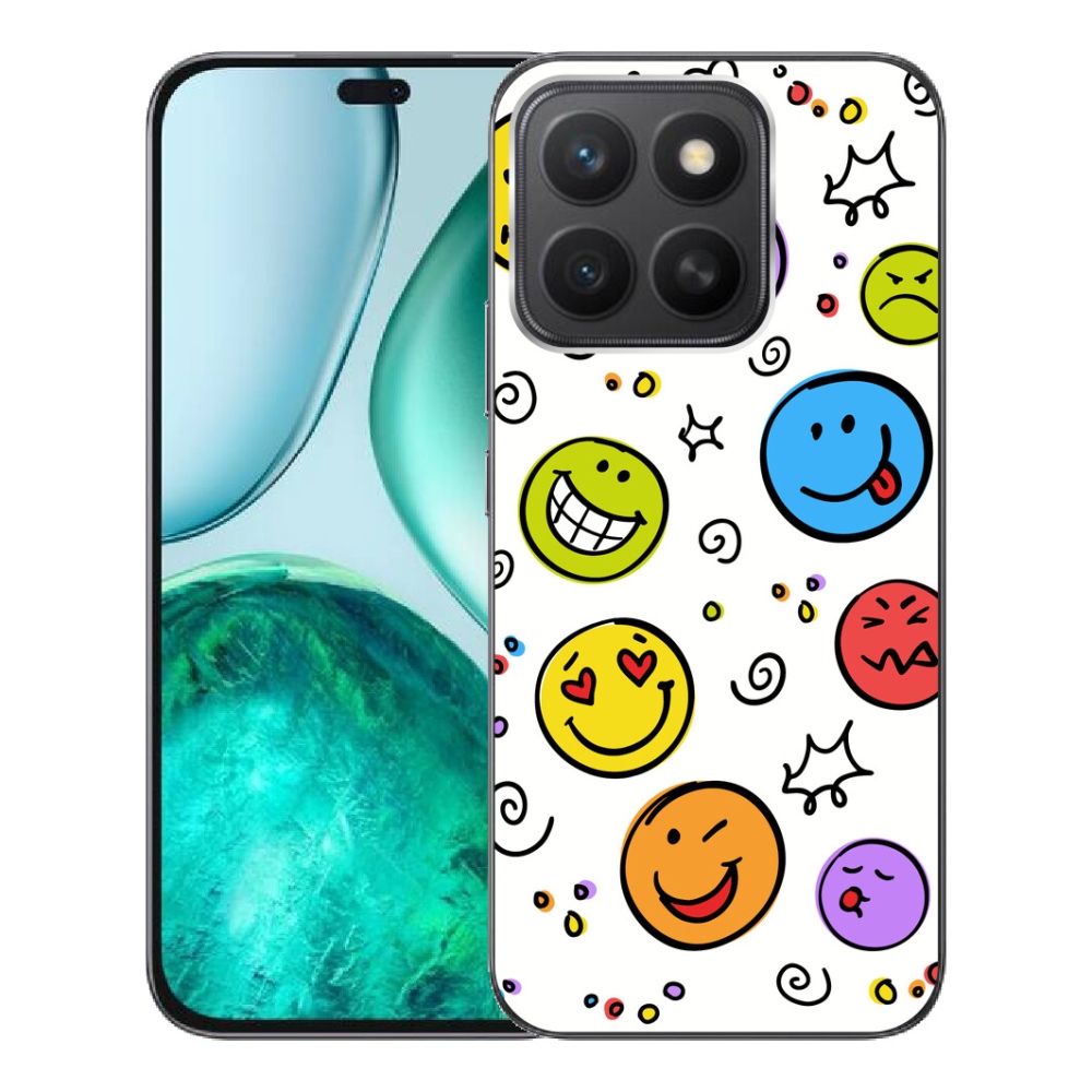 Gélový kryt mmCase na Honor X8c - smajlíci