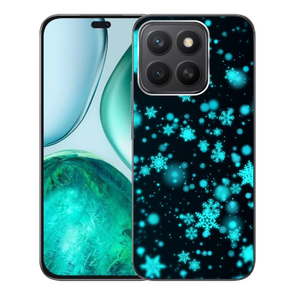 Gélový kryt mmCase na Honor X8c - snehové vločky 1