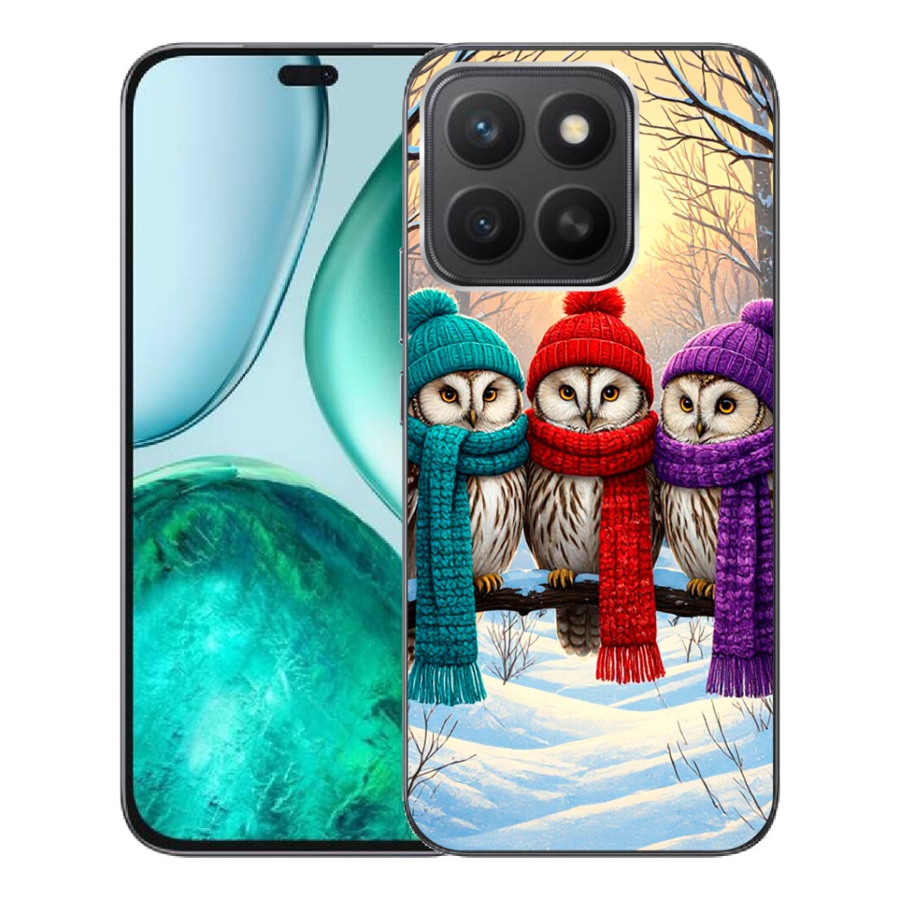 Gélový kryt mmCase na Honor X8c - soví priatelia