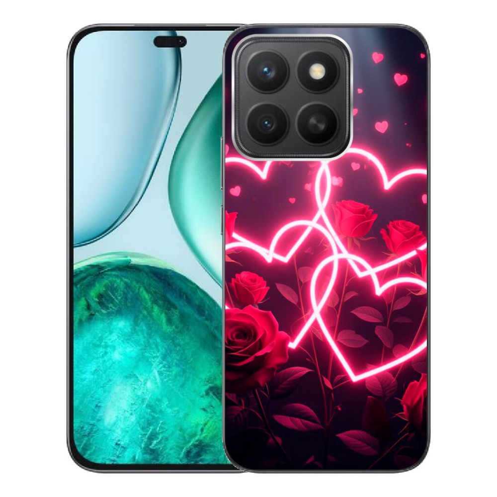 Gélový kryt mmCase na Honor X8c - srdce lásky