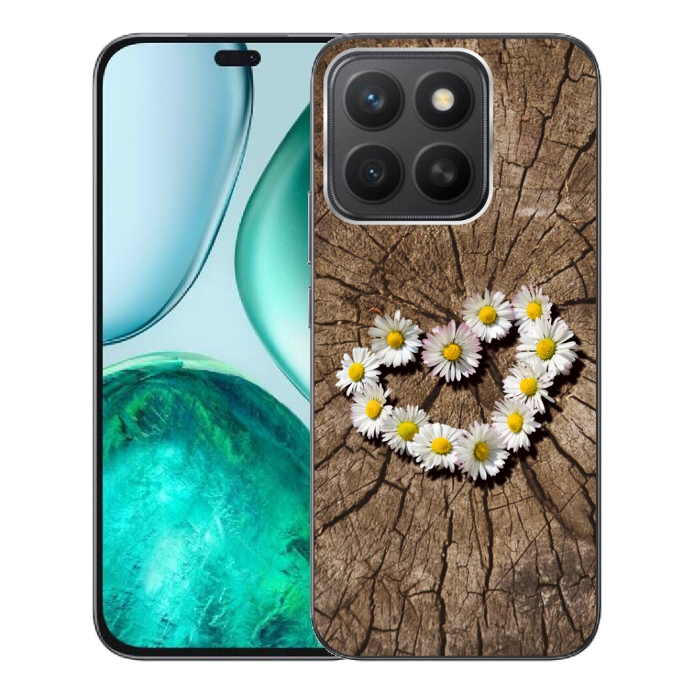 Gélový kryt mmCase na Honor X8c - srdce z margaréty