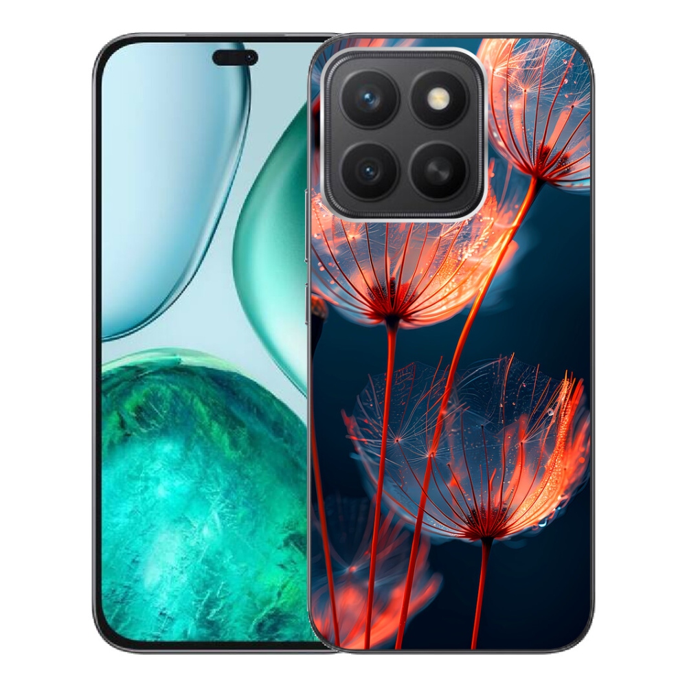 Gélový kryt mmCase na Honor X8c - svetielkujúce páperie