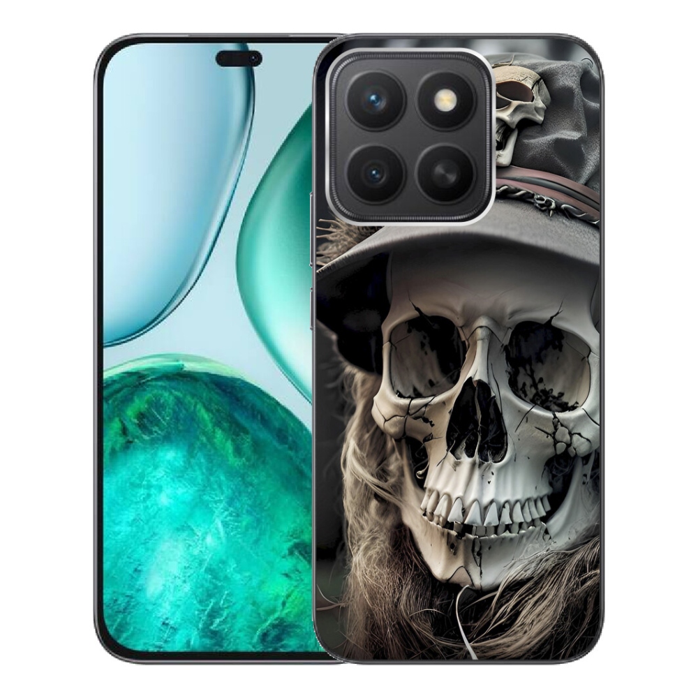 Gélový kryt mmCase na Honor X8c - temná lebka