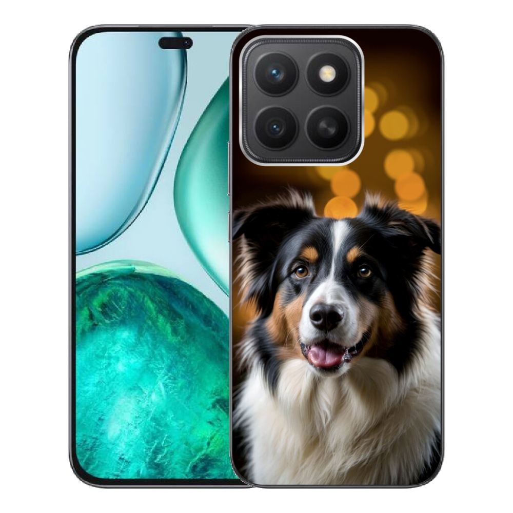 Gélový kryt mmCase na Honor X8c - usmievavý austrálsky ovčiak