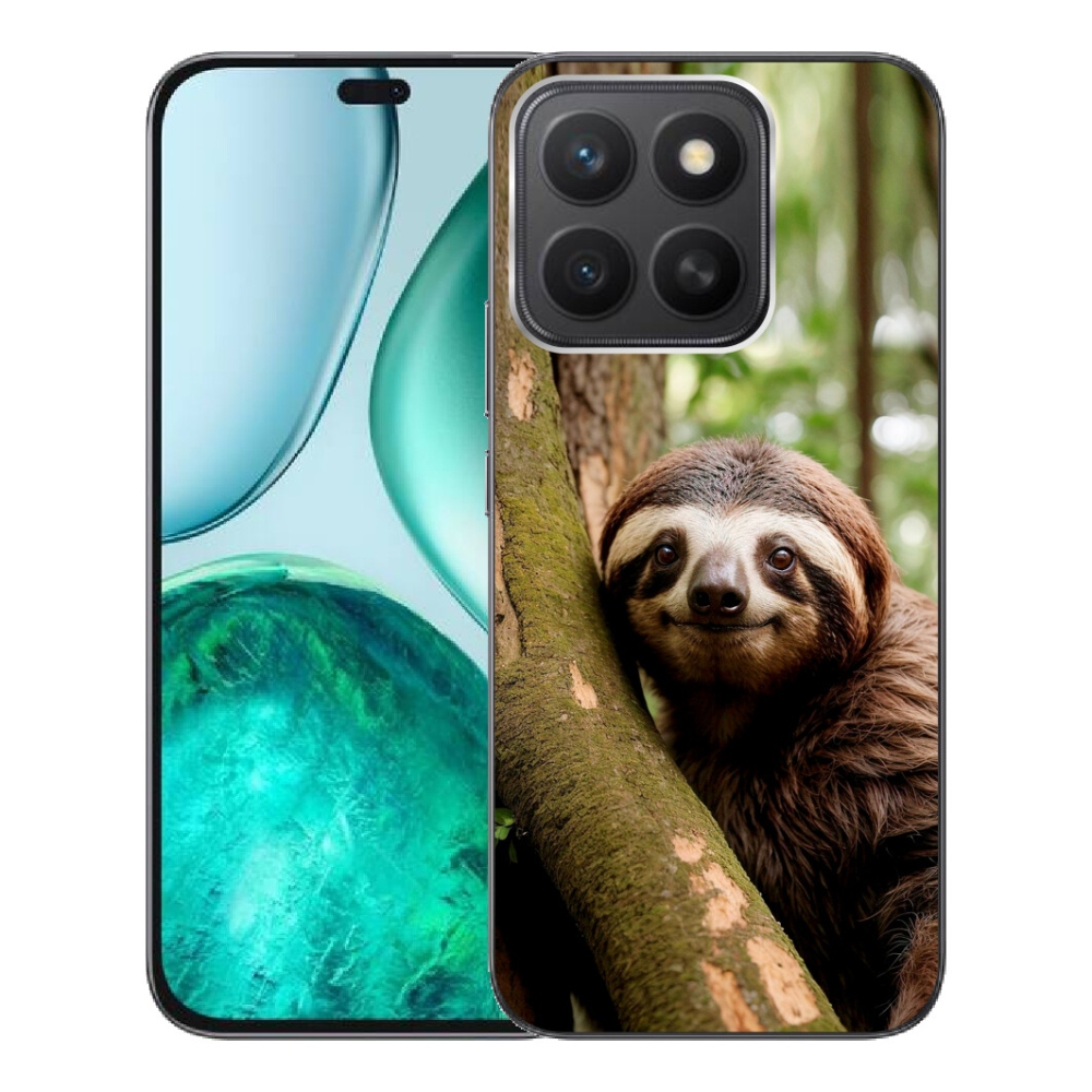 Gélový kryt mmCase na Honor X8c - usmievavý leňochod