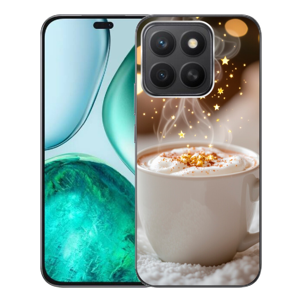 Gélový kryt mmCase na Honor X8c - vianočný horúci nápoj