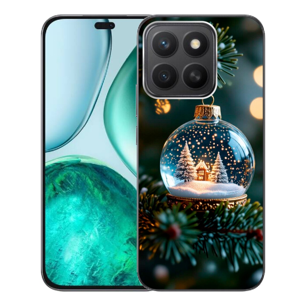 Gélový kryt mmCase na Honor X8c - vianočné gule 2
