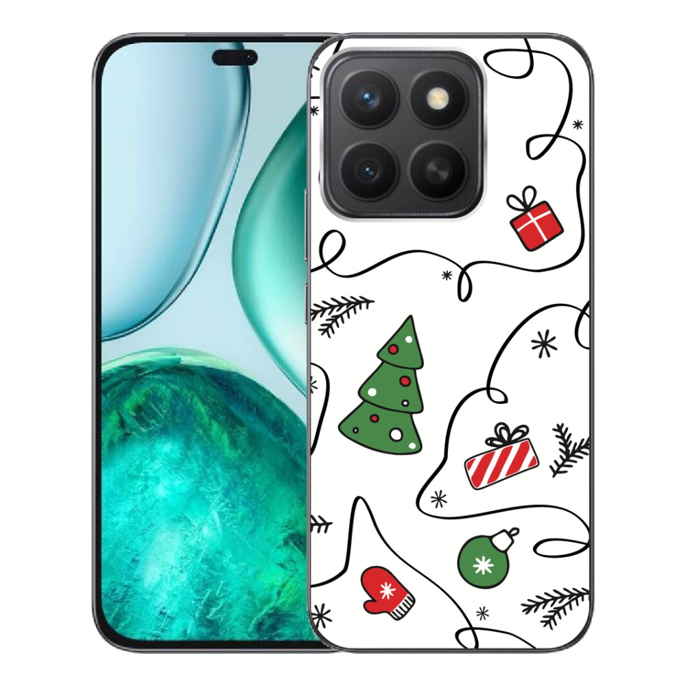 Gélový kryt mmCase na Honor X8c - vianočné motívy