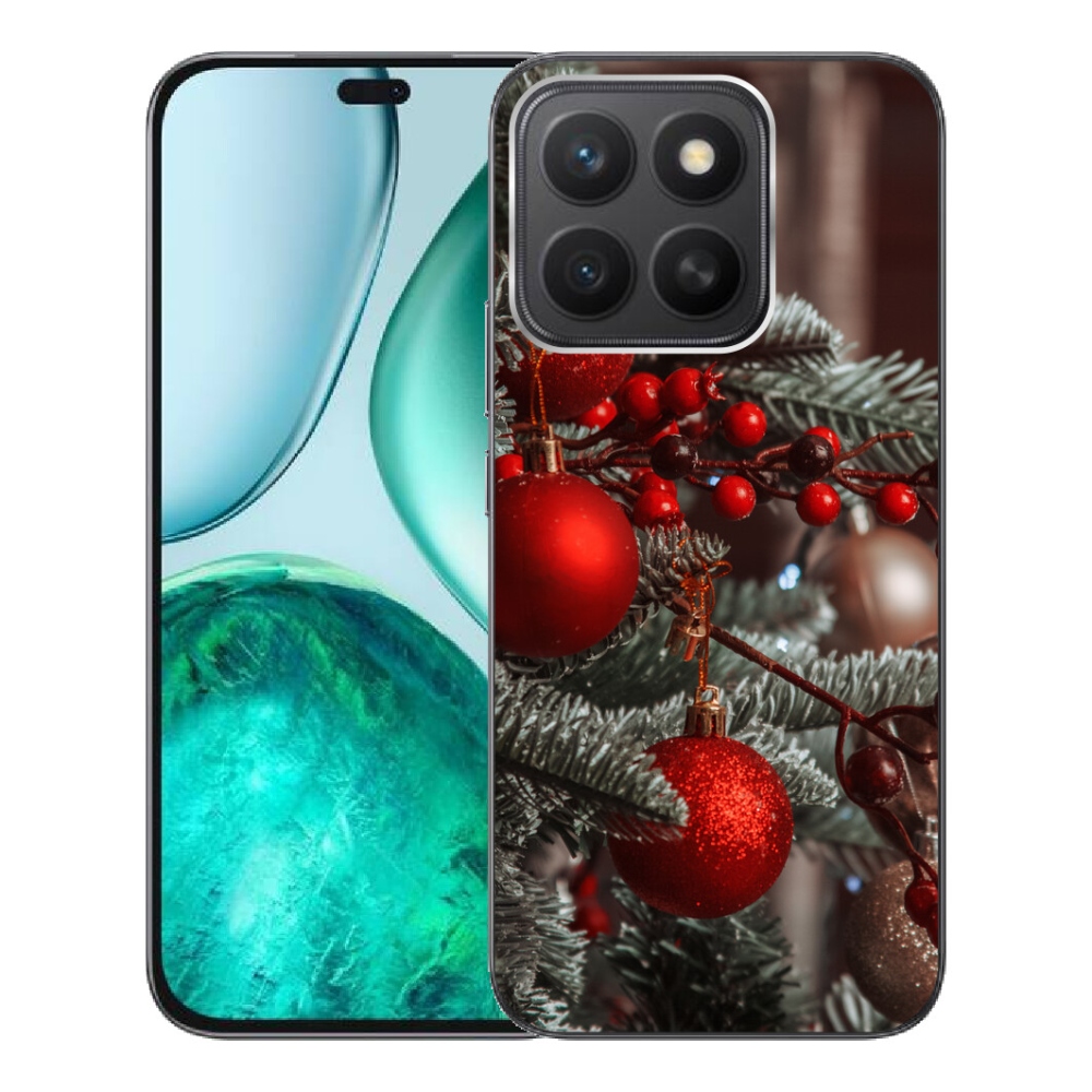 Gélový kryt mmCase na Honor X8c - vianočné ozdoby 2