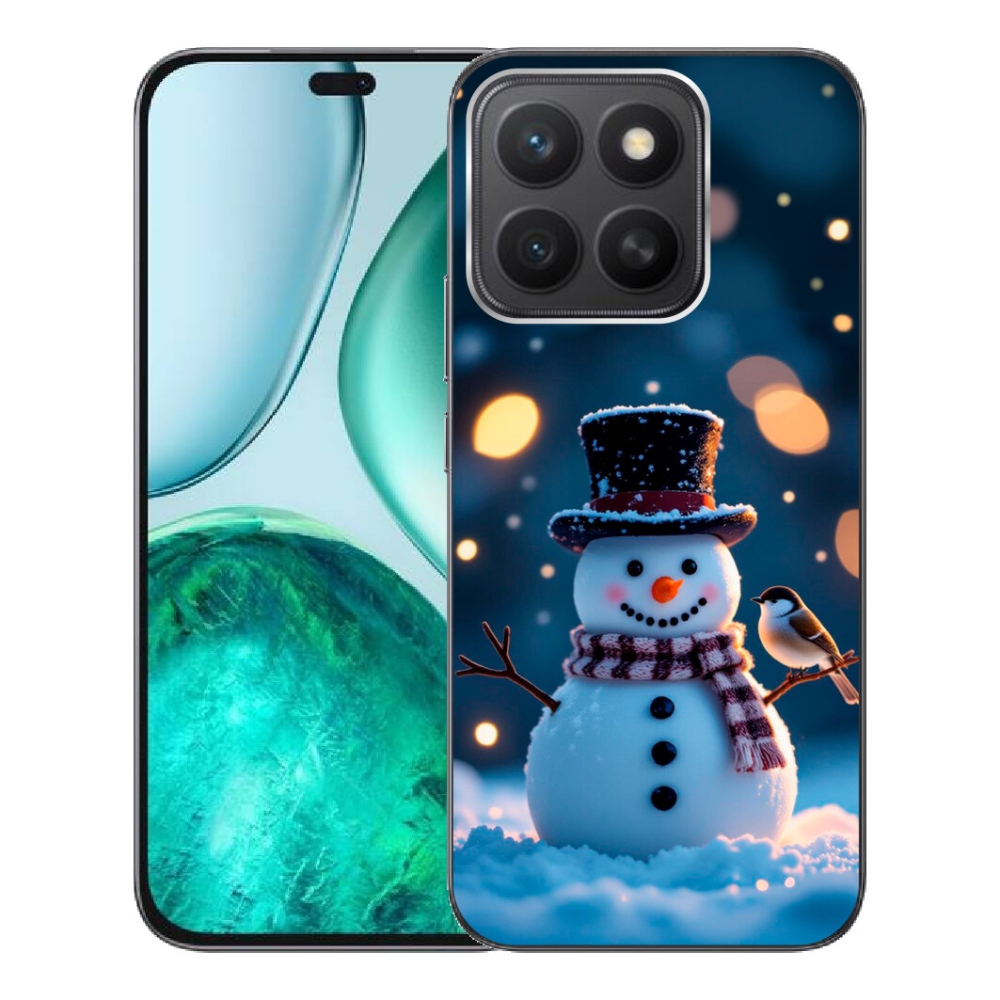 Gélový kryt mmCase na Honor X8c - vianočný snehuliak
