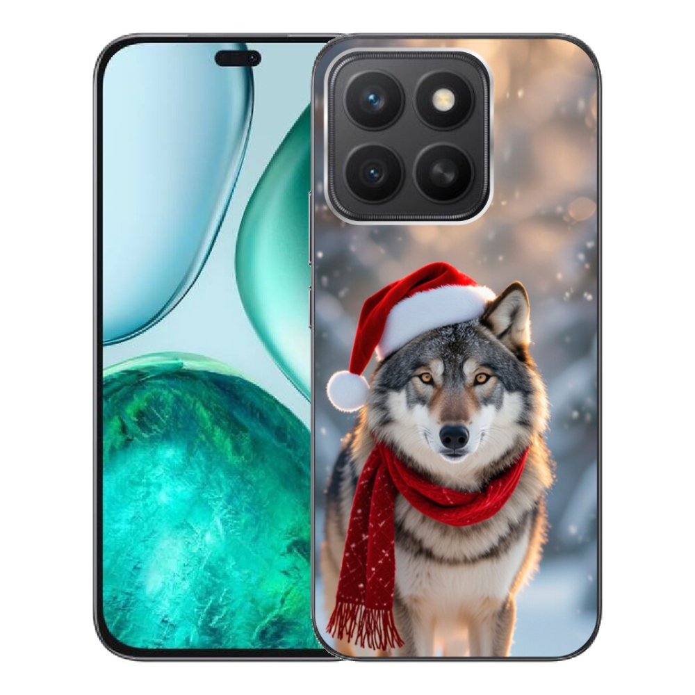 Gélový kryt mmCase na Honor X8c - vianočný vlk
