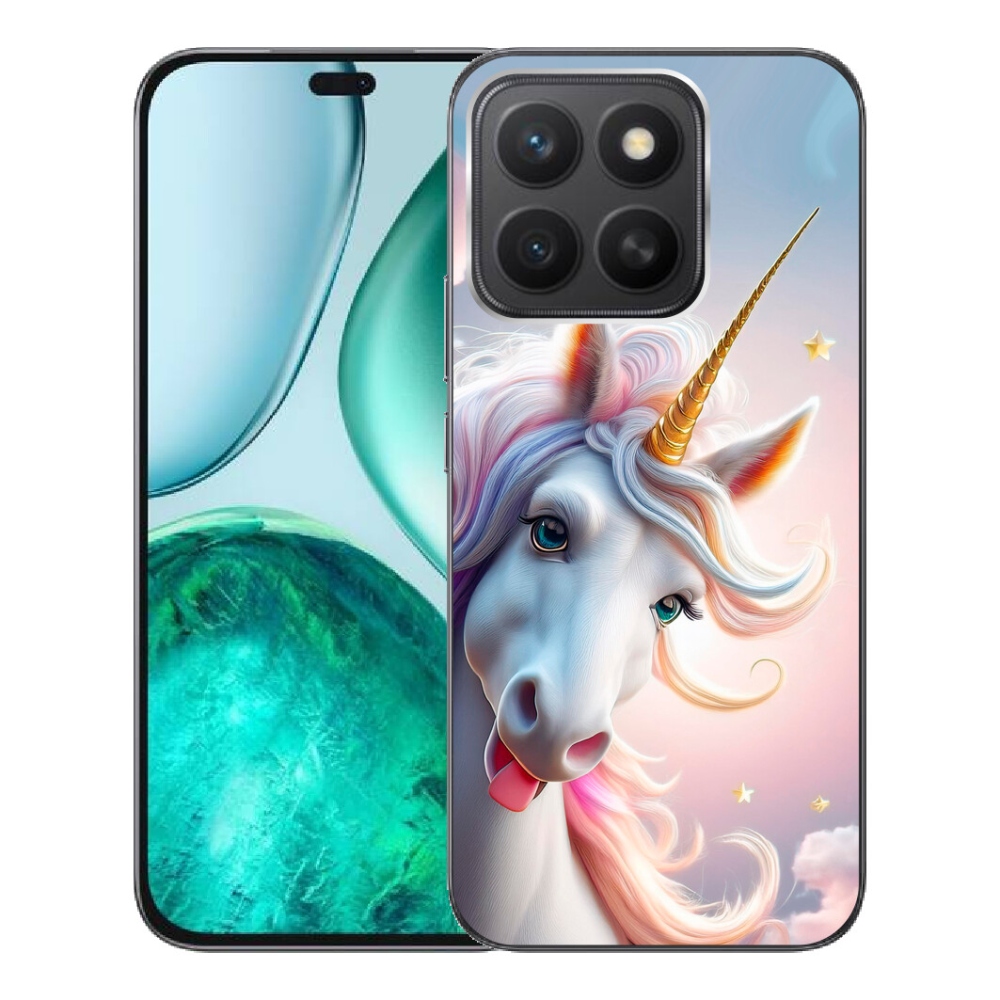 Gélový kryt mmCase na Honor X8c - veselý jednorožec