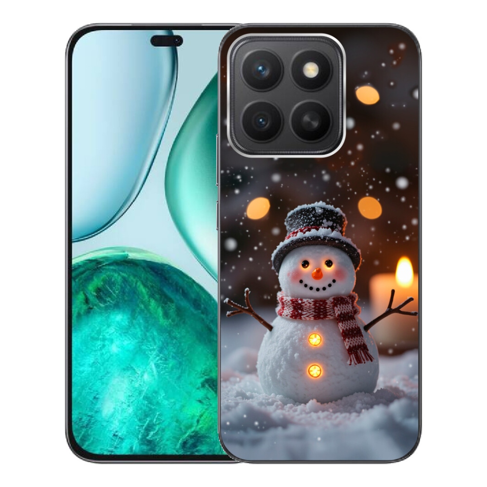 Gélový kryt mmCase na Honor X8c - veselý snehuliak