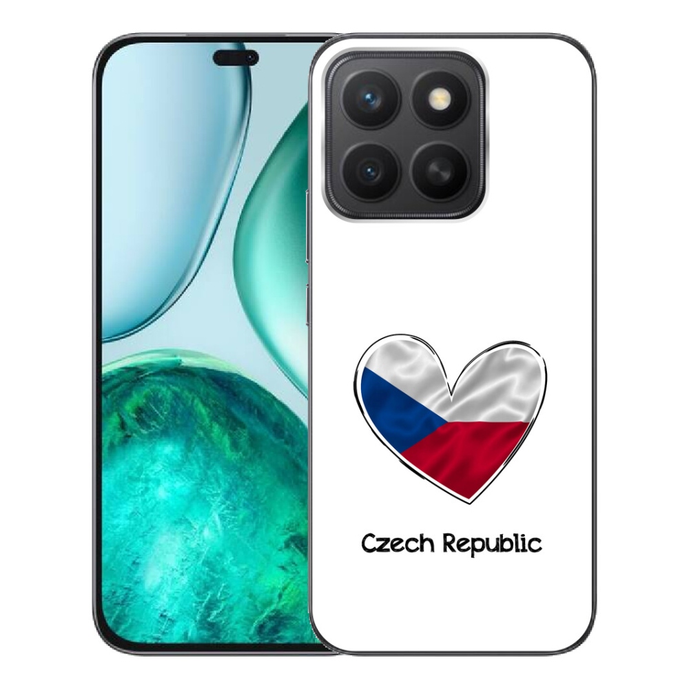Gélový kryt mmCase na Honor X8c - vlajka srdca biele pozadie