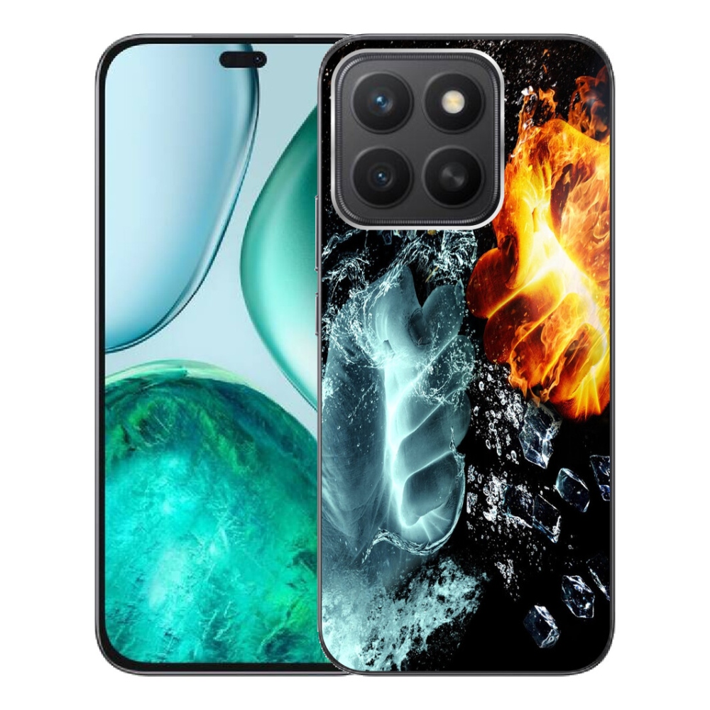 Gélový kryt mmCase na Honor X8c - voda a oheň