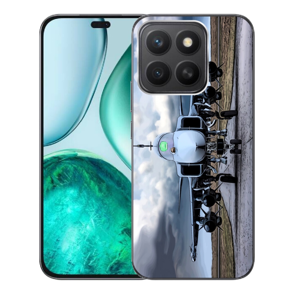 Gélový kryt mmCase na Honor X8c - vojenské lietadlo