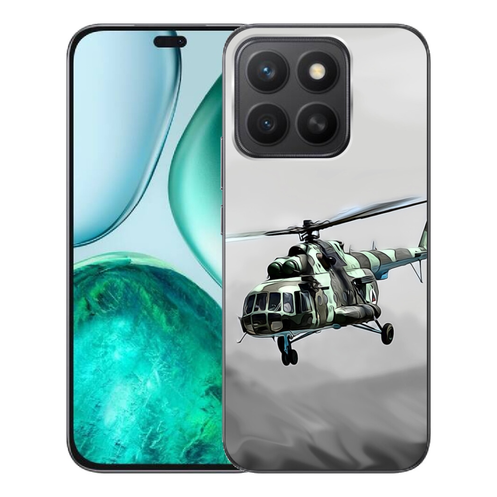 Gélový kryt mmCase na Honor X8c - vojenský vrtuľník