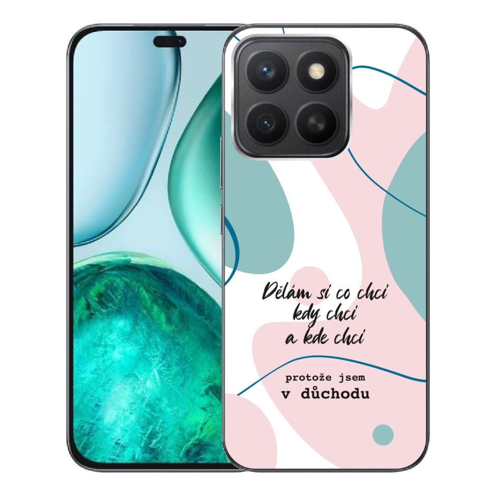 Gélový kryt mmCase na Honor X8c - vtipný text 10 biele pozadie
