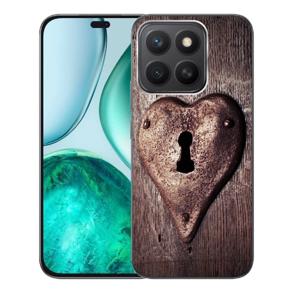 Gélový kryt mmCase na Honor X8c - zámok v tvare srdca