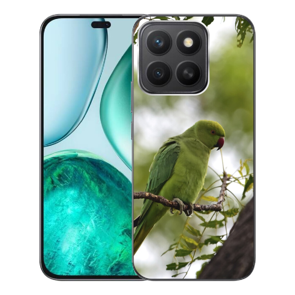 Gélový kryt mmCase na Honor X8c - zelený papagáj